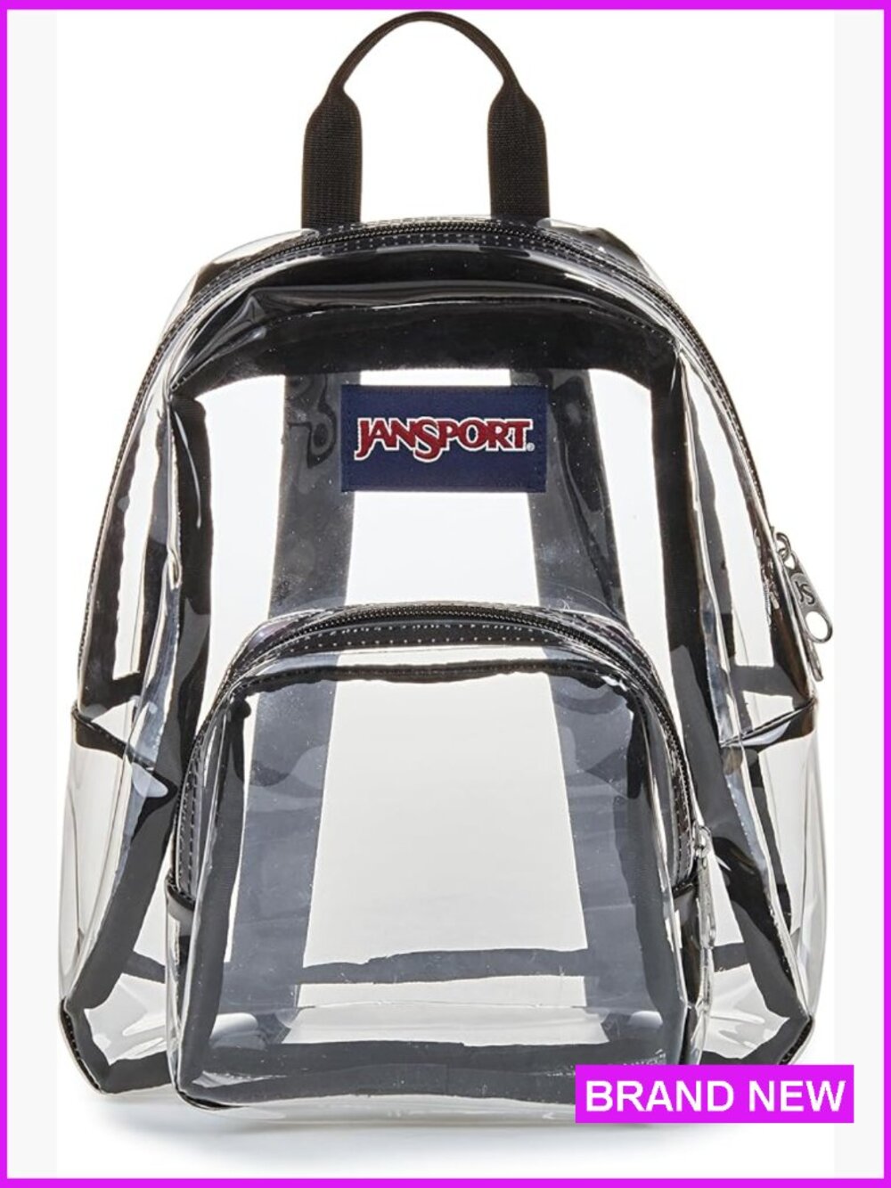 Clear Mini Backpack 10l Lightweight Stadium Approved Front Pocket Adjustable